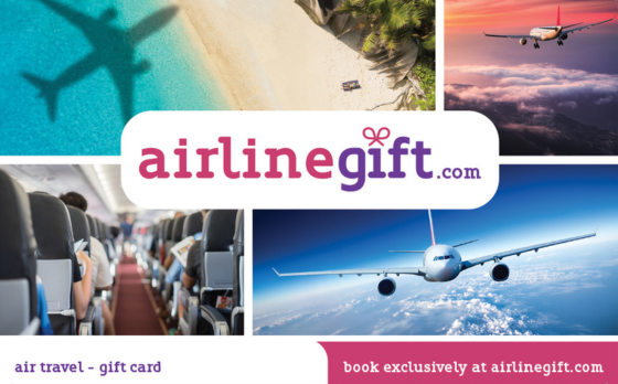 AirlineGift® offers the world’s best airlines eGift card and online travel booking selection with a unique choice of 450 Airlines to book a flight to almost anywhere in the world.
AirlineGift offers travel brands such as Delta Air Lines, American Airlines, United Airlines, British Airways, Qantas, Air France, KLM, Air Canada, Emirates, Etihad, Ethiopian Airlines, Cathay Pacific, Singapore Airlines and hundreds of other trusted travel partners.